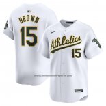 Camiseta Beisbol Hombre Oakland Athletics Seth Brown Primera Limited Blanco