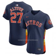 Camiseta Beisbol Hombre Houston Astros Jose Altuve Alterno Elite Negro