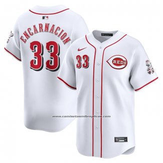 Camiseta Beisbol Hombre Cincinnati Reds Christian Encarnacion-Strand Primera Limited Blanco