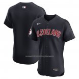 Camiseta Beisbol Hombre Cleveland Guardians Alterno Primera Elite Negro