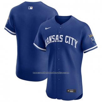 Camiseta Beisbol Hombre Kansas City Royals Alterno Primera Elite Azul