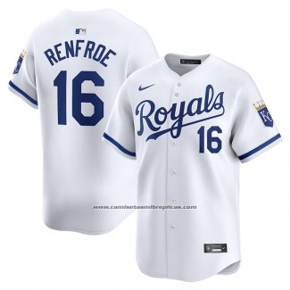 Camiseta Beisbol Hombre Kansas City Royals Hunter Renfroe Primera Limited Blanco