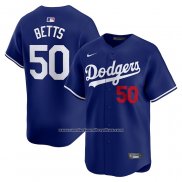 Camiseta Beisbol Hombre Los Angeles Dodgers Mookie Betts Alterno Limited Azul