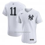 Camiseta Beisbol Hombre New York Yankees Anthony Volpe Primera Elite Blanco