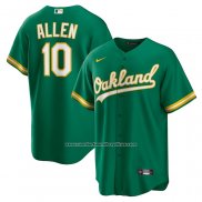 Camiseta Beisbol Hombre Oakland Athletics Nick Allen Alterno Replica Verde